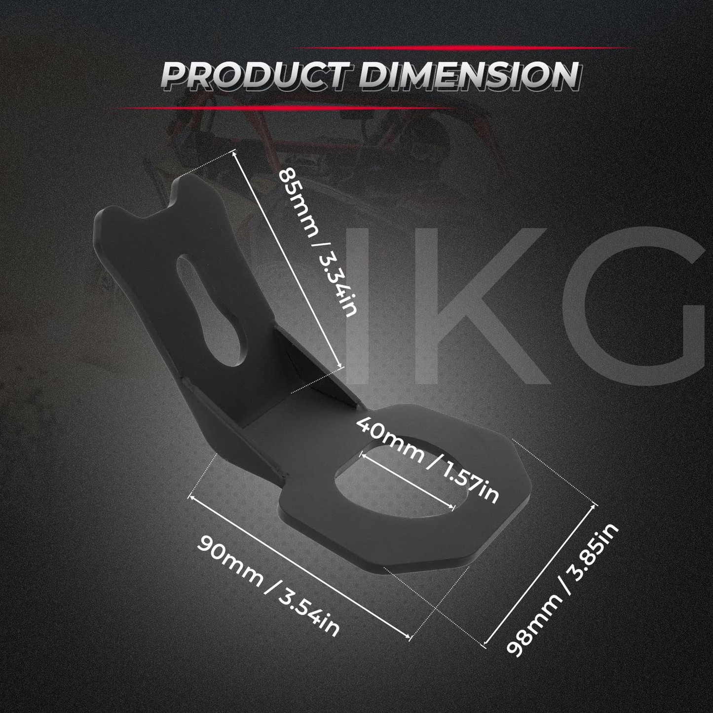 4PCS Tie Down Brackets Hooks for Can Am Maverick X3/MAX