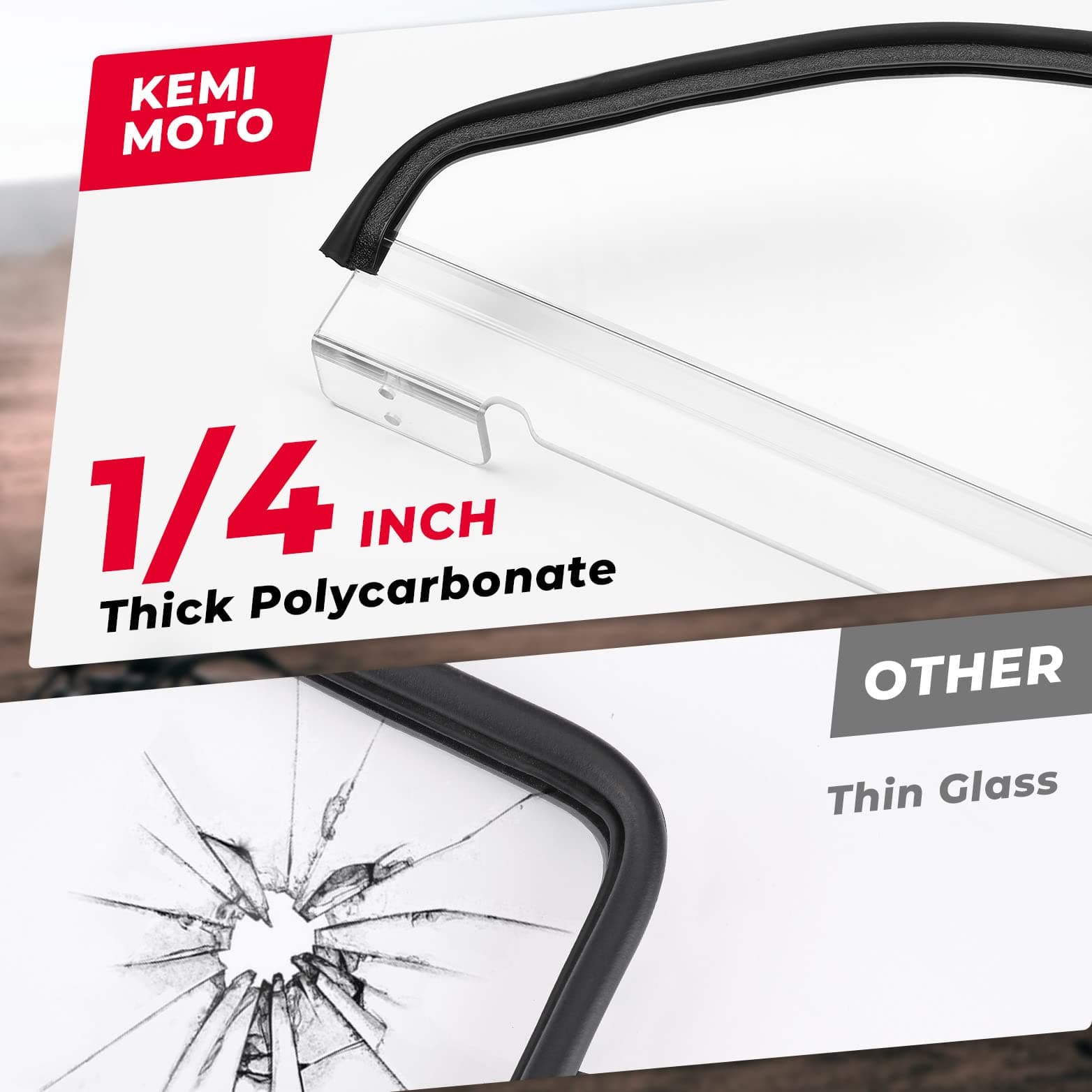Kemimoto Flip Windshield & Lower Doors for 2017-2023 Can‑Am Maverick X3