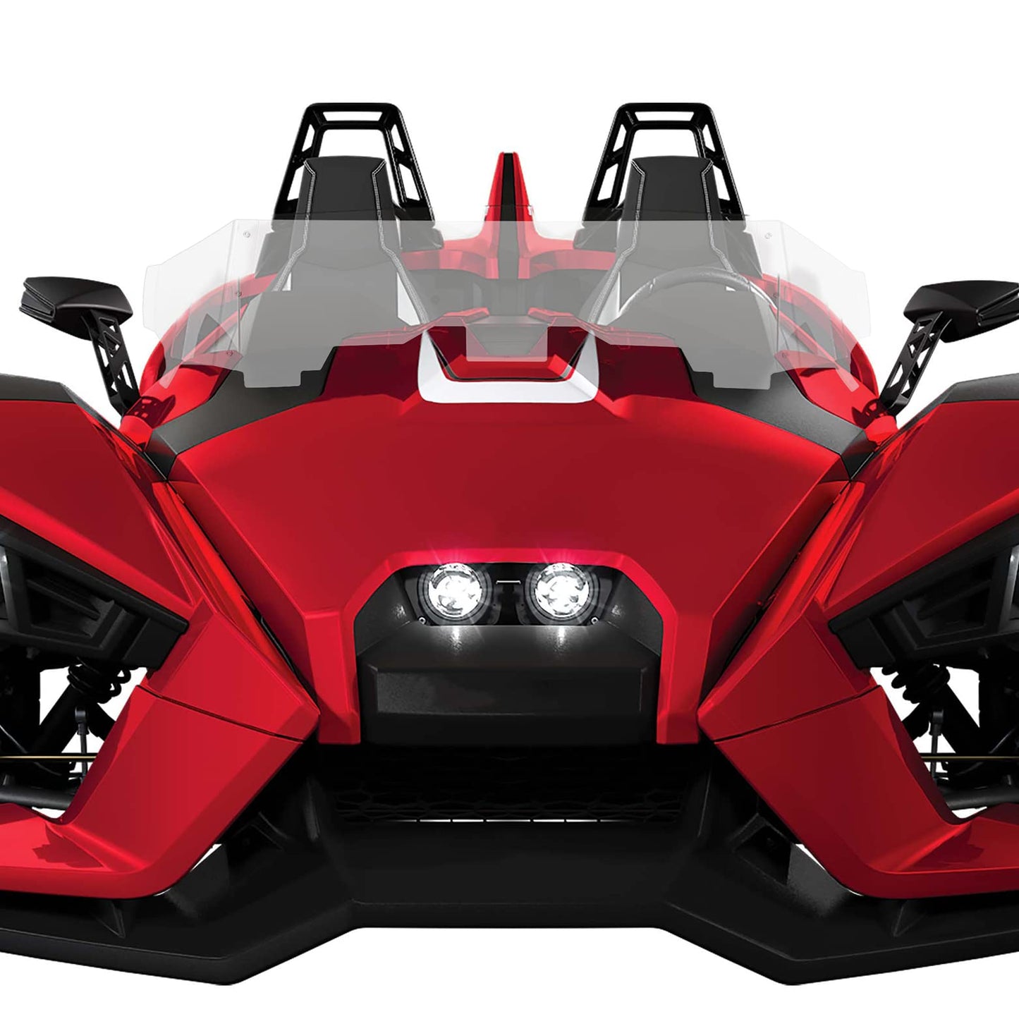 Kemimoto Windshield Deflector for Polaris Slingshot 7.5" PC
