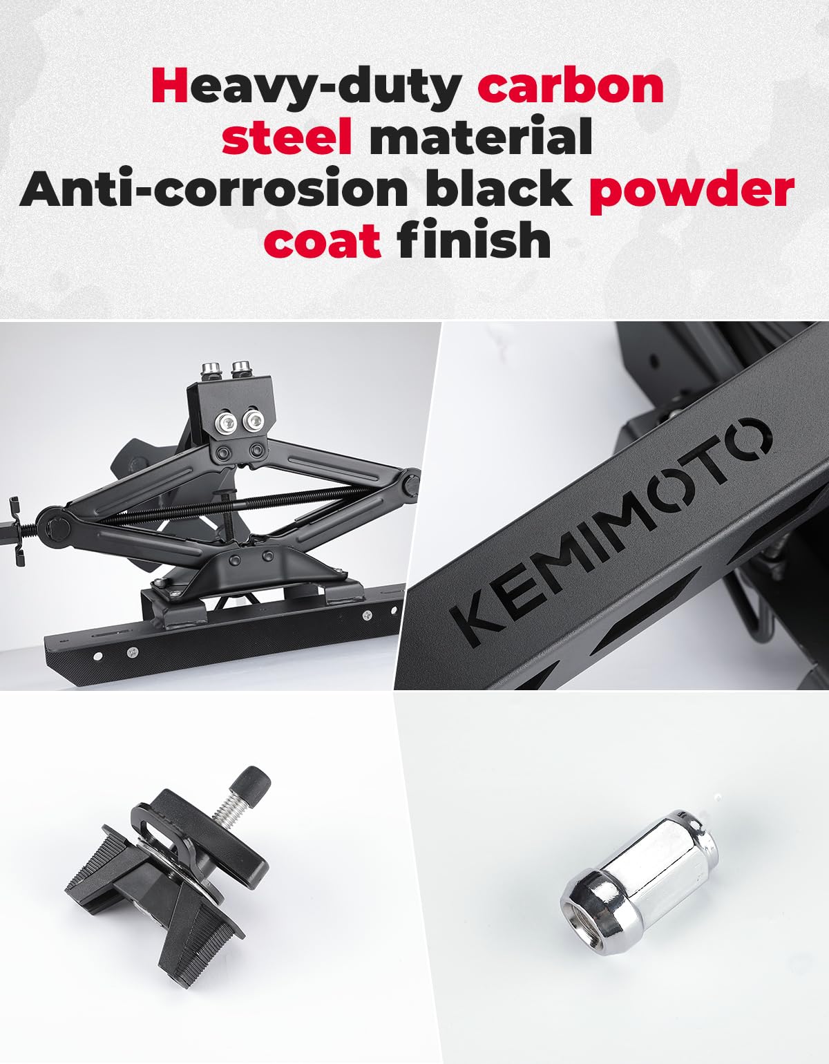 Kemimoto Spare Tire Holder for Can‑Am Defender UTV
