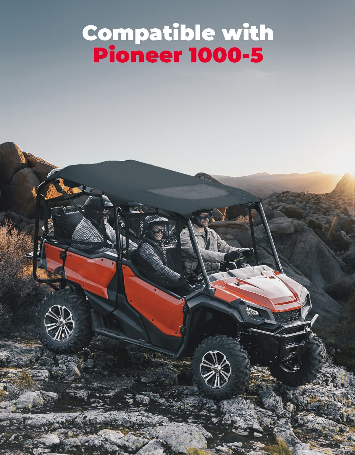 Kemimoto Upgraded Soft Roof for Pioneer 1000-5 2016-2023