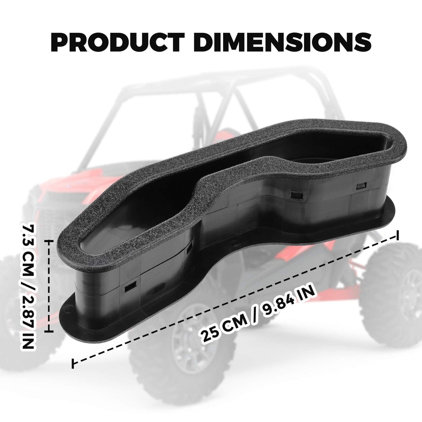 Kemimoto 4 Pack UTV Pass Through Bezel for Polaris RZR/General