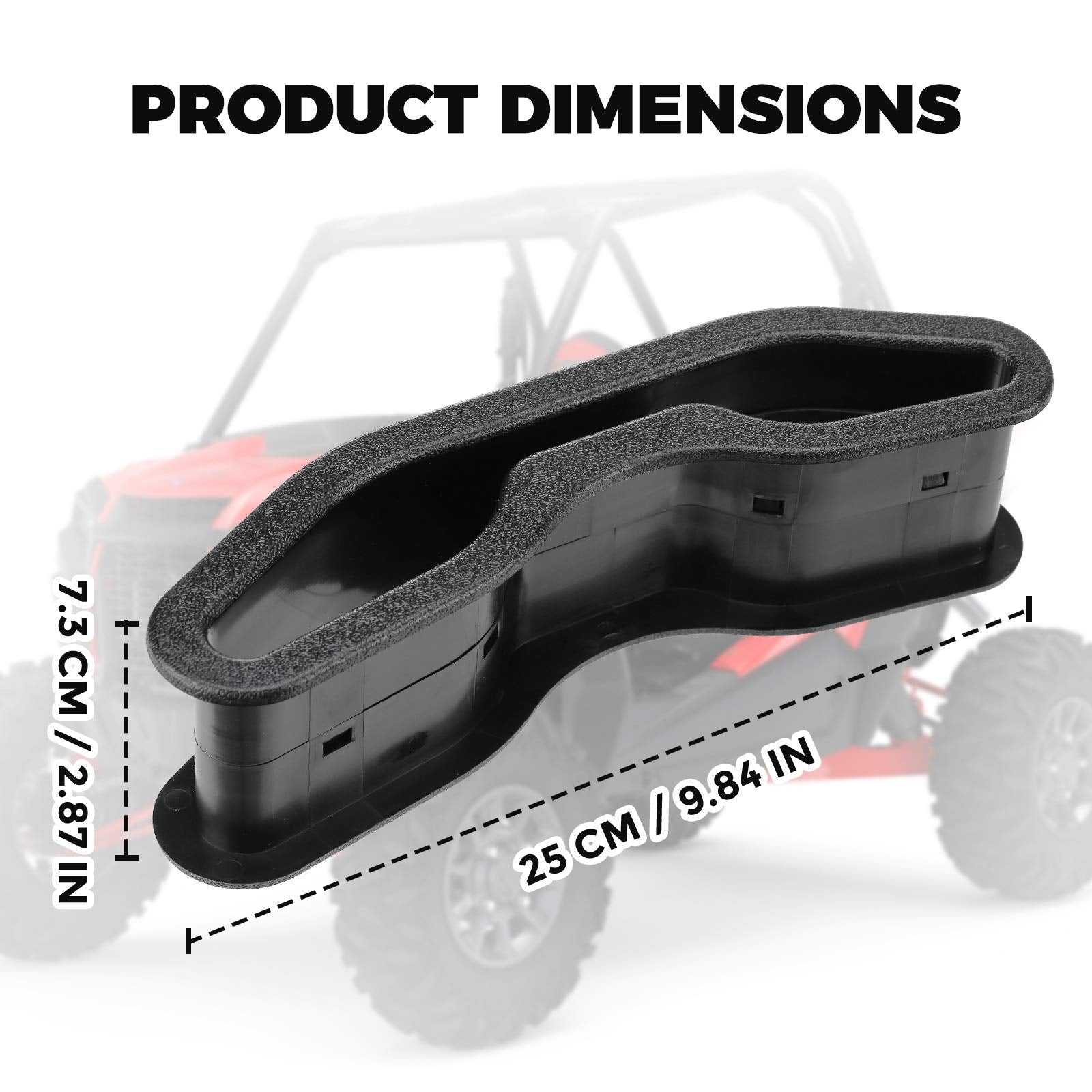 Kemimoto 4 Pack UTV Pass Through Bezel for Polaris RZR/General