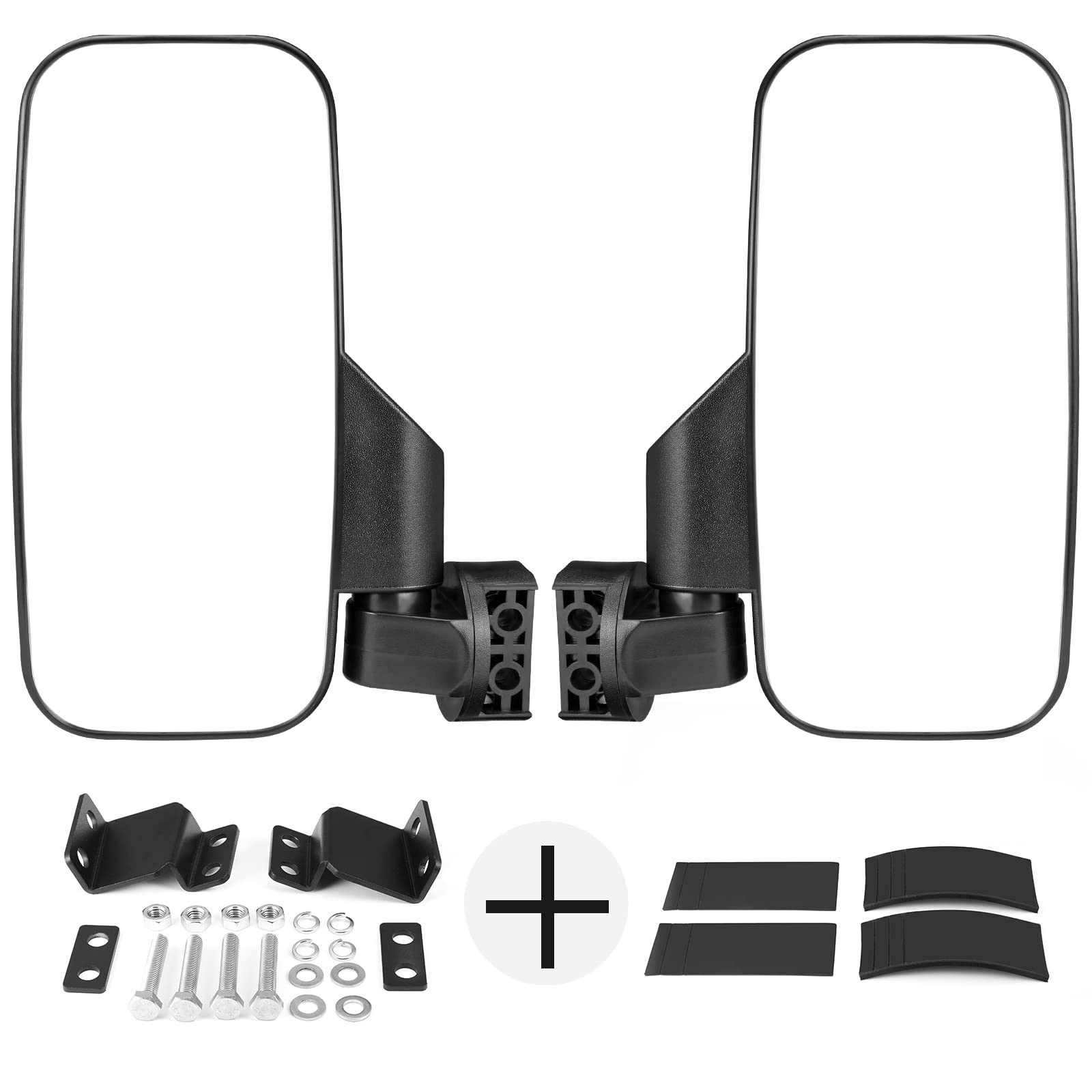 Kemimoto Large UTV Side Mirrors Pro-fit Cage 10"