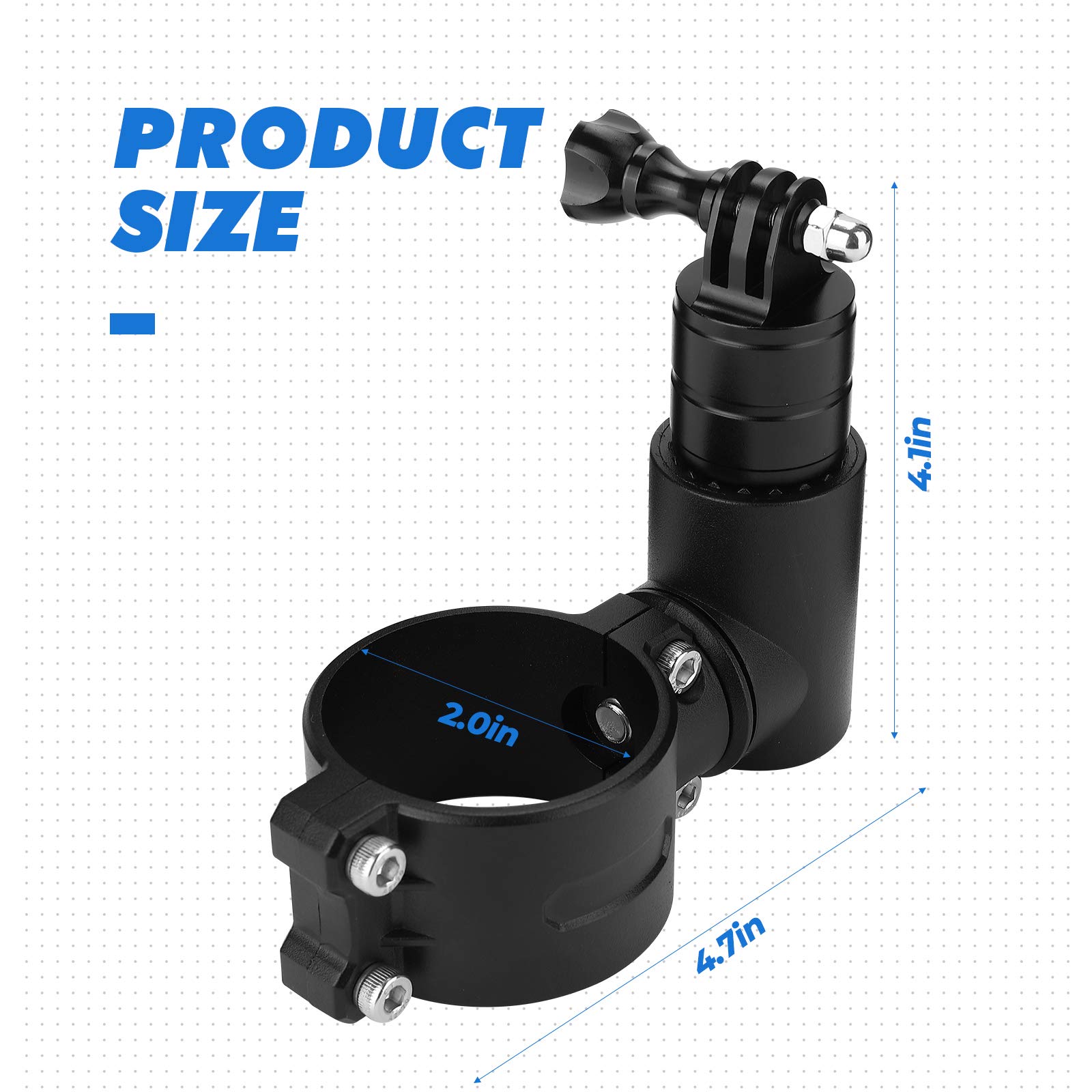Kemimoto GoPro Camera Mount With 360° Rotation