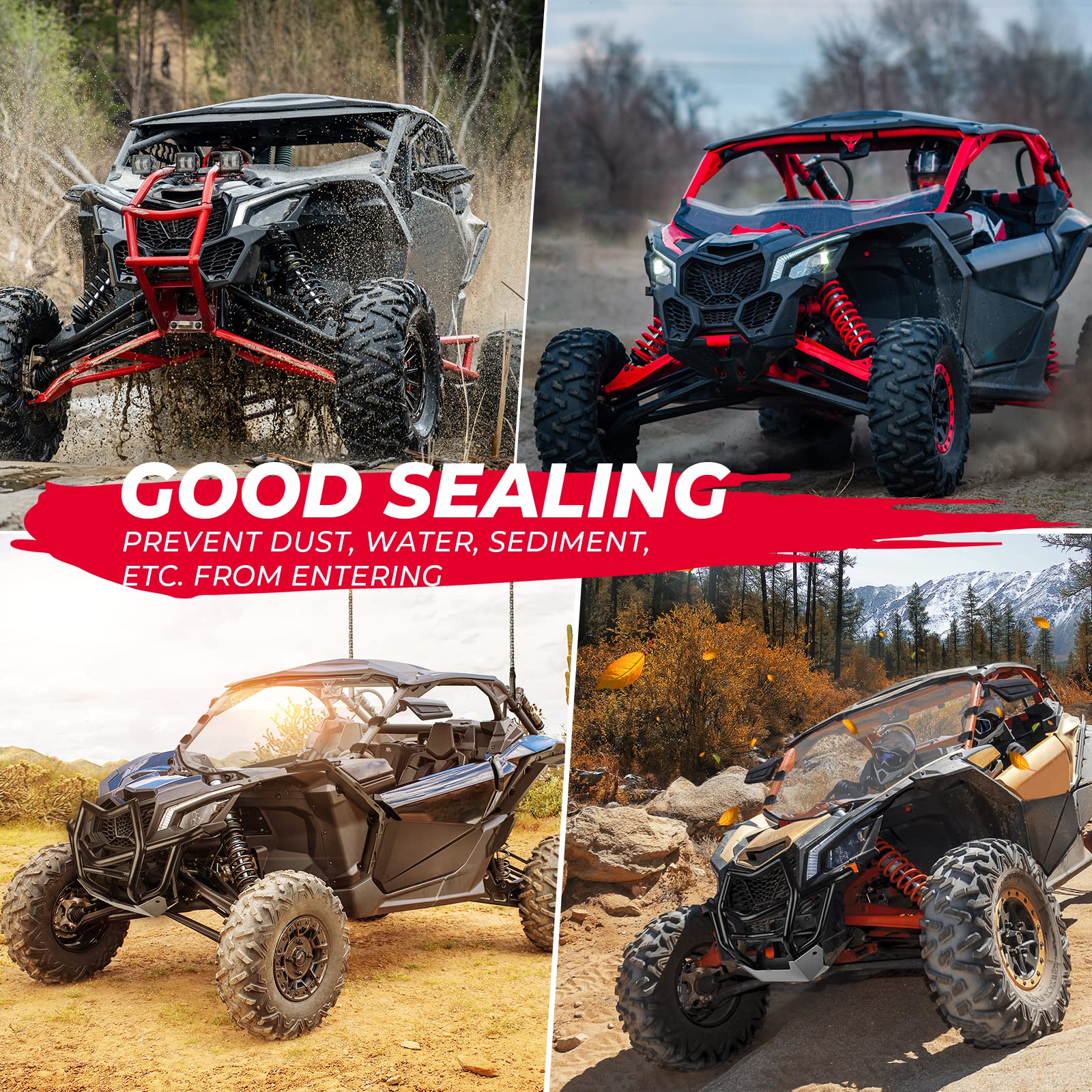 Kemimoto Front Dash Speaker Pods for Can‑Am Maverick X3
