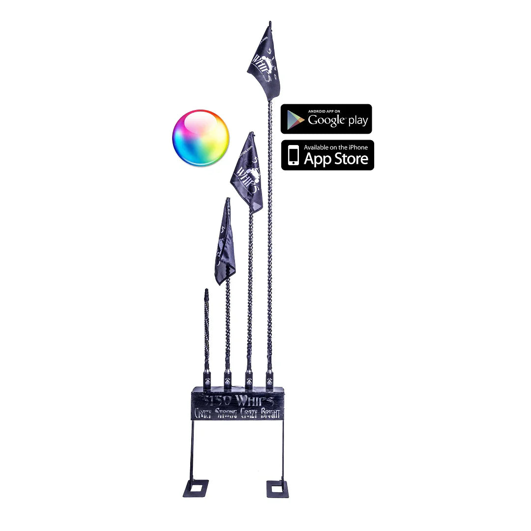 5150 187 LED Whip Kit 4ft Bluetooth Music Sync