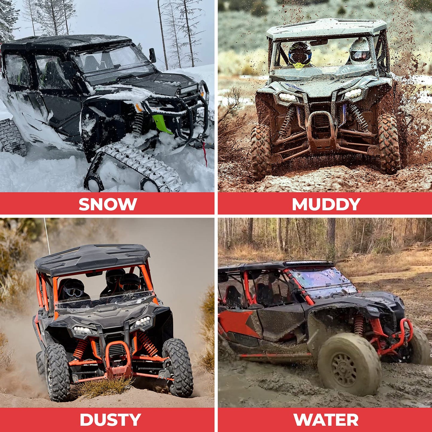 Kemimoto Door Bags & UTV Lower Panel Insert for Talon