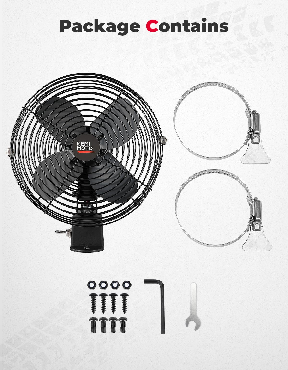 UTV 12V 8" Cooling Fan for Car, Truck, RV
