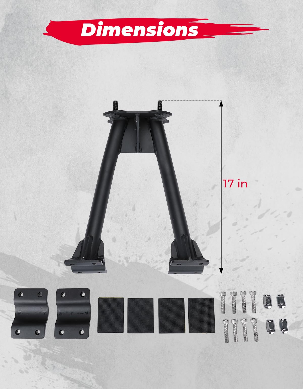 Kemimoto Spare Tire Carrier for Polaris RZR & Kawasaki Mule