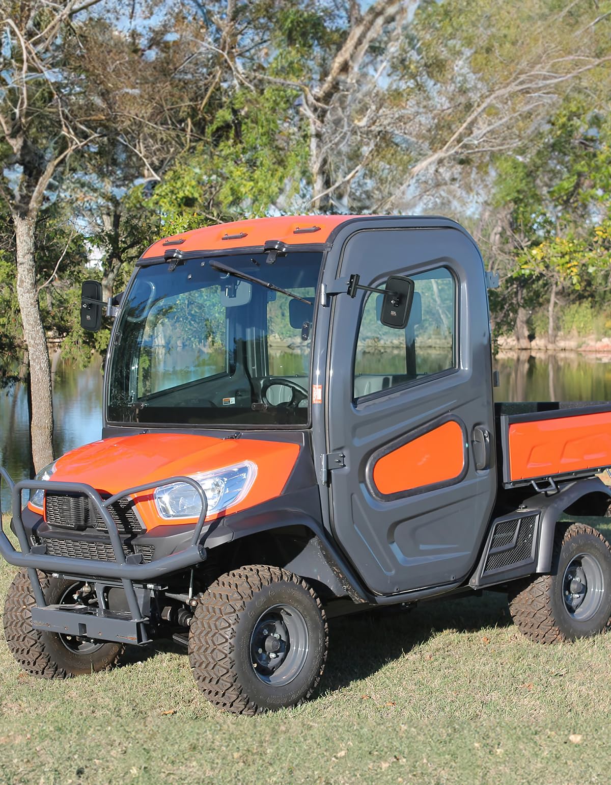 Kemimoto Convex Side Mirrors Black for Kubota RTV 400/500