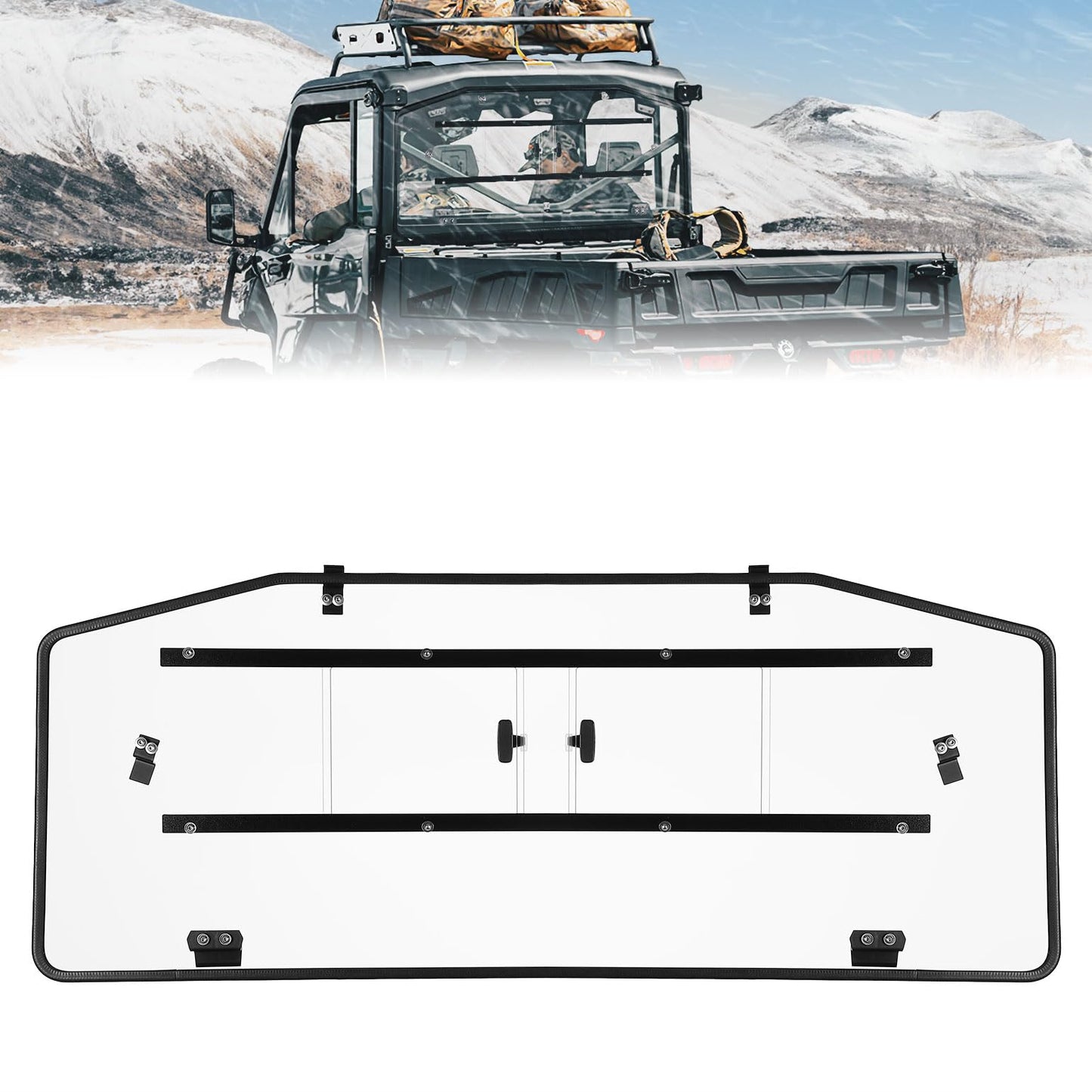 Kemimoto Sliding Rear Windshield for Can-Am Defender HD5-10