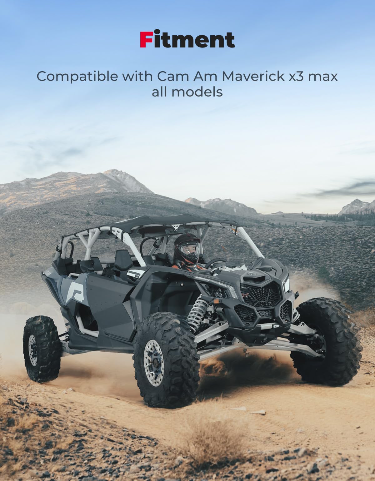Kemimoto Canvas Soft Rooftop Waterproof for Can‑Am Maverick X3 Max