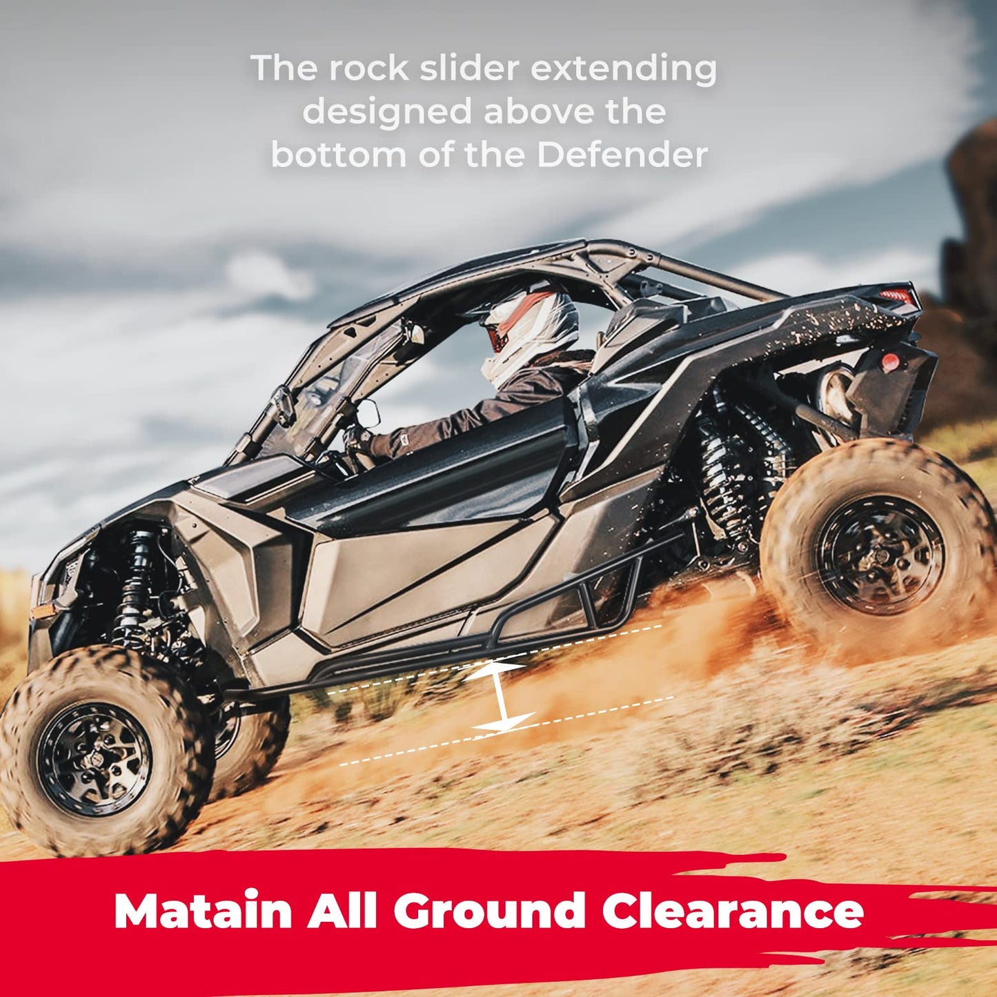 Nerf Bars Rock Sliders For Can‑Am Maverick X3 2017‑2026