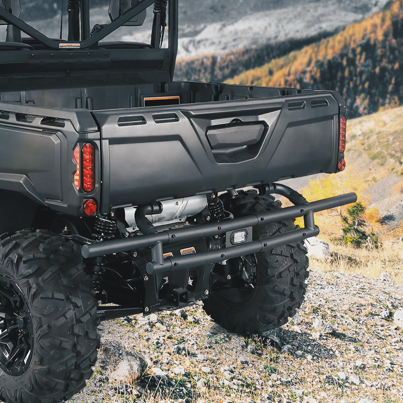Kemimoto Rear Bumper with Light for Can‑Am Defender