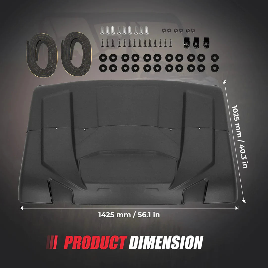 Kemimoto Rear Windshield & Hard Roof Plastic for Can‑Am Defender