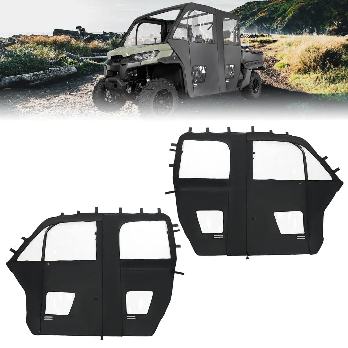 Kemimoto Soft Cab Enclosure for Can‑Am Defender Max