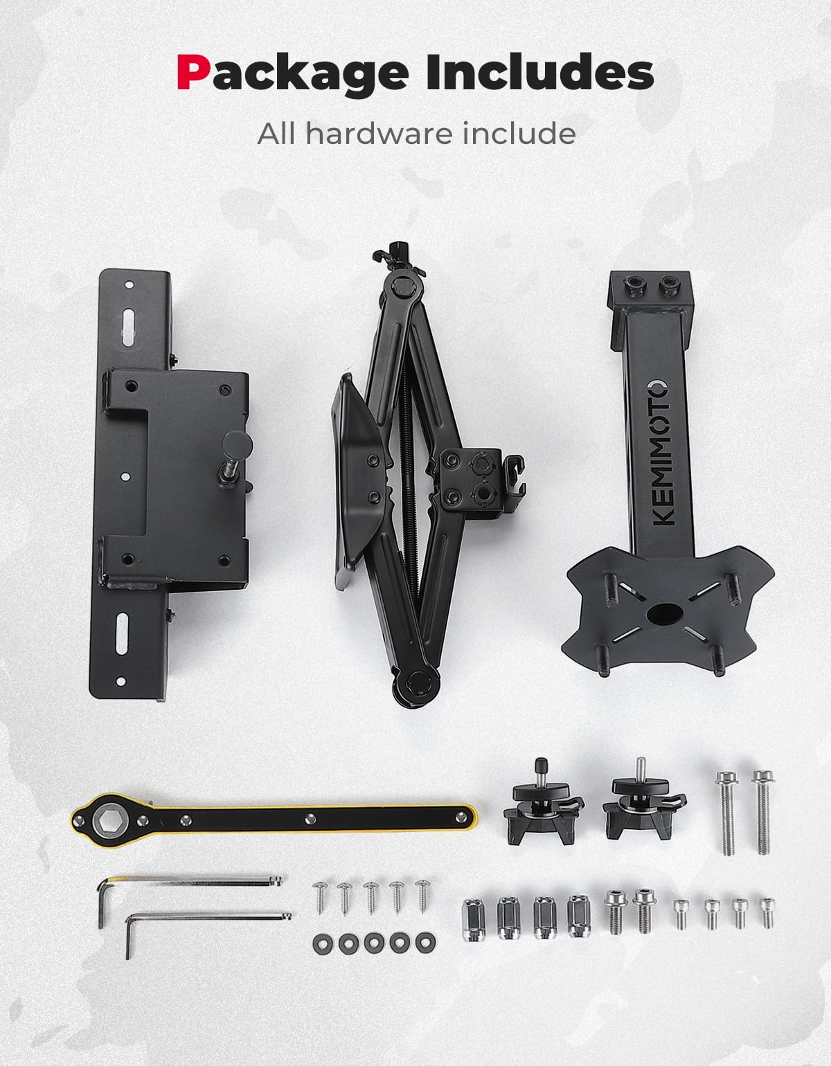 Kemimoto Spare Tire Holder for Can‑Am Defender UTV