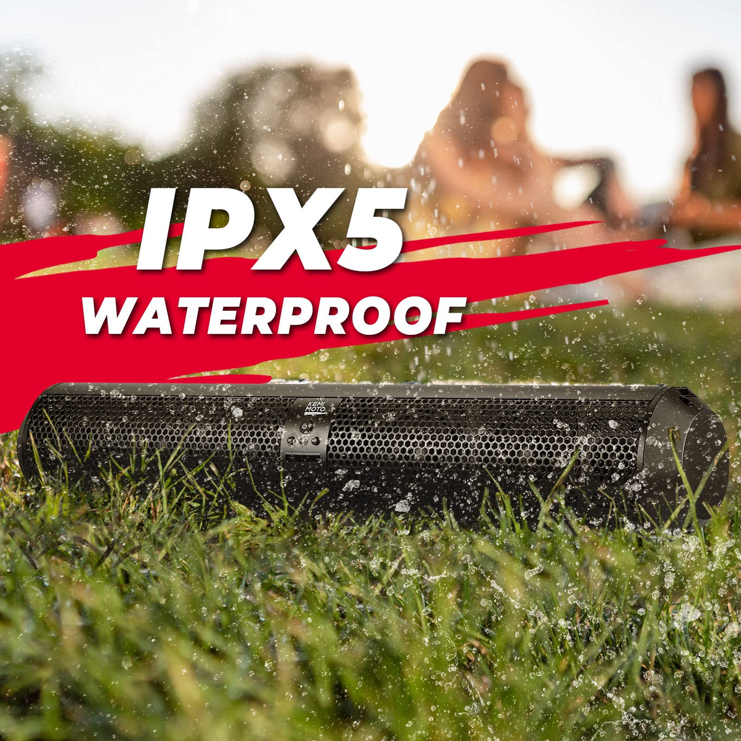 Kemimoto Waterproof Bluetooth UTV Sound Bar 500W 28"