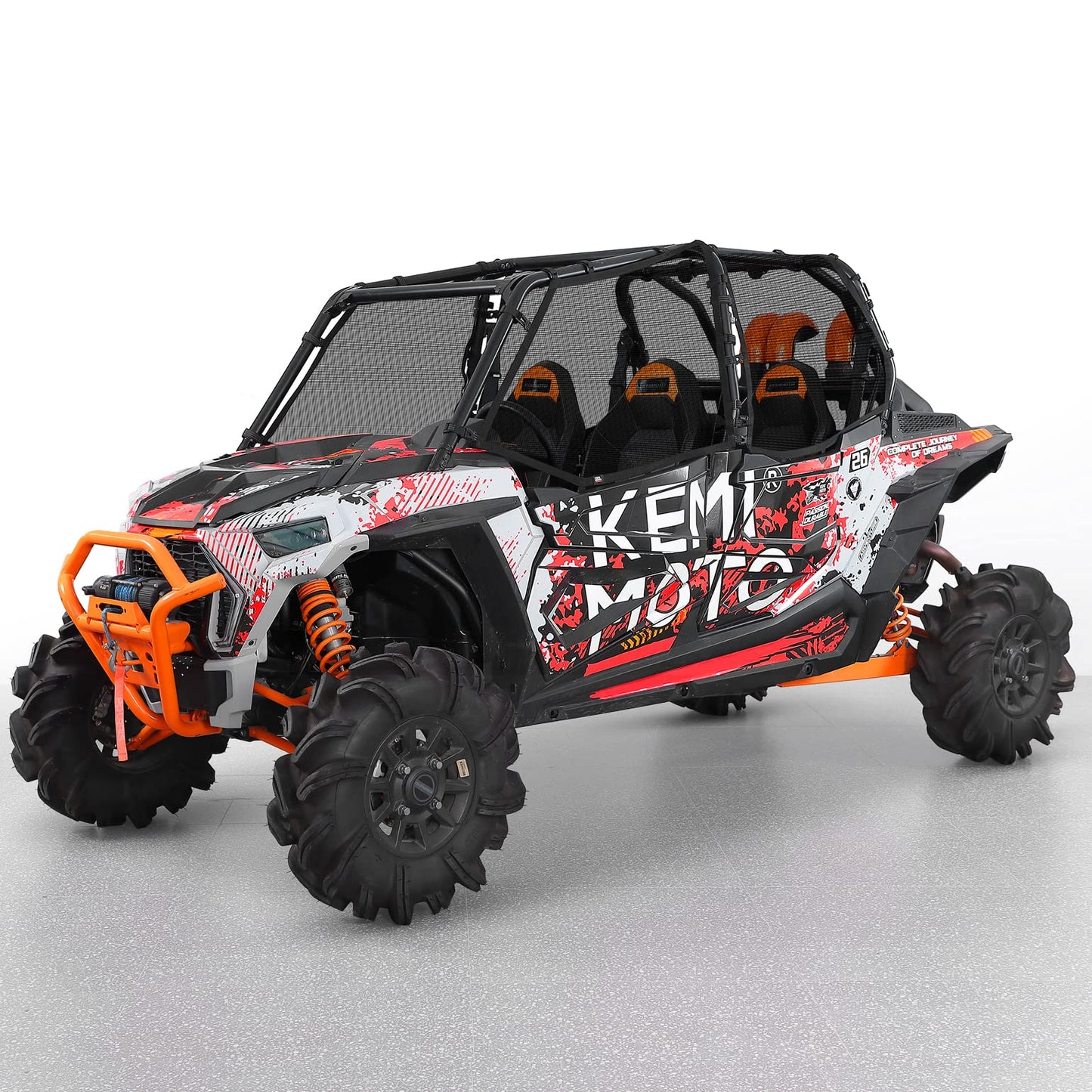 PVC Mesh Window Nets Door Nets for Polaris RZR XP 1000 4 Door 2014-2023