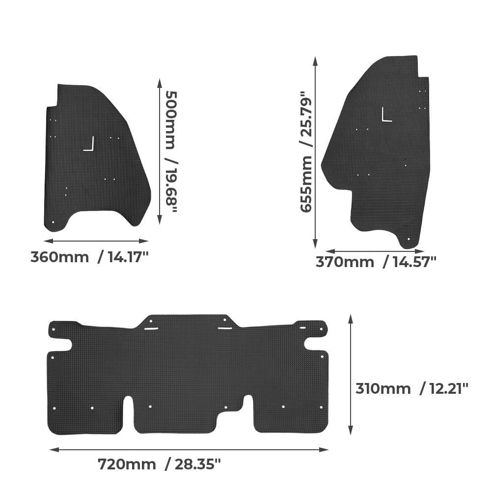 Kemimoto Mud Guard for Honda Talon 1000R/1000X 3 pcs
