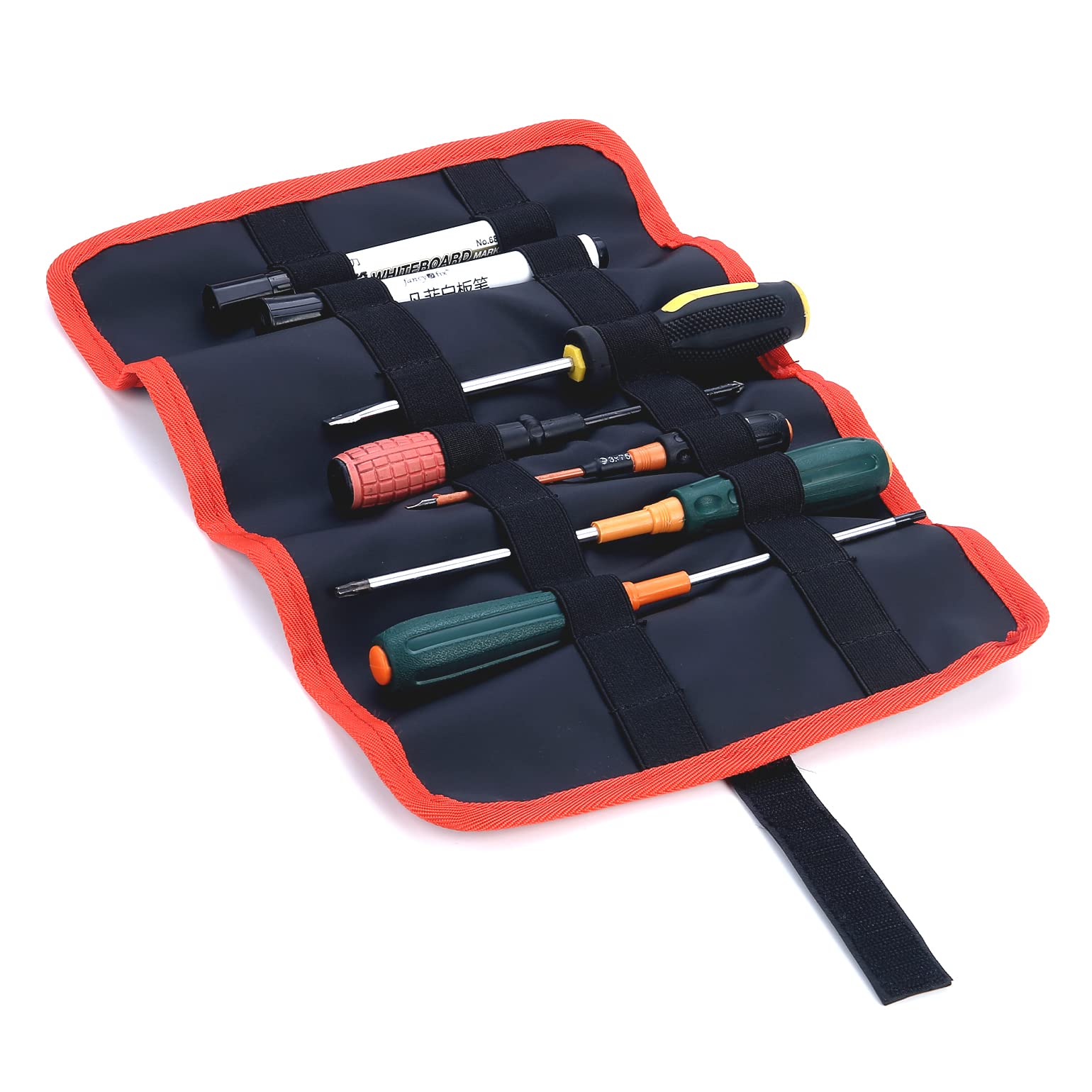 Kemimoto UTV/ATV Belt Storage Bag with Tool Roll for Can‑Am, Polaris