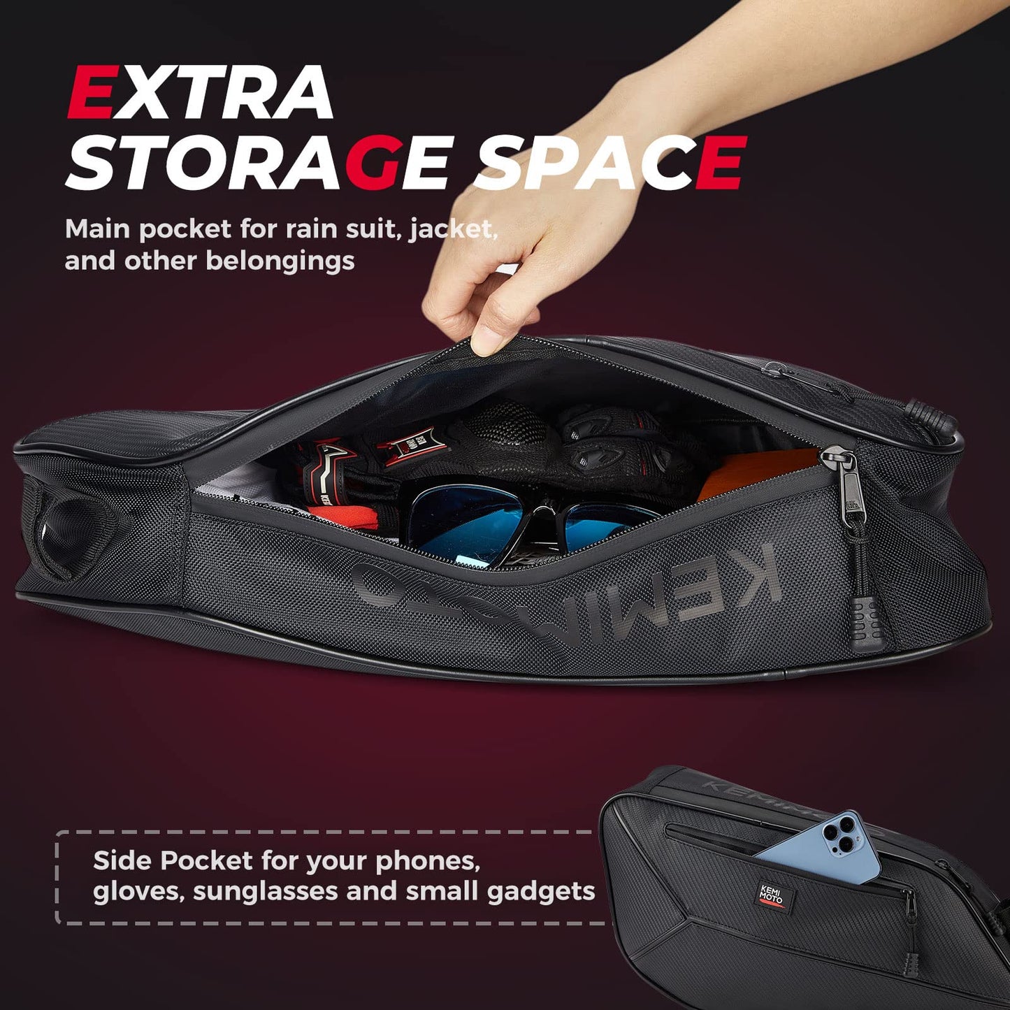 Full Cover & 2pcs Side Door Bags for Polaris Slingshot
