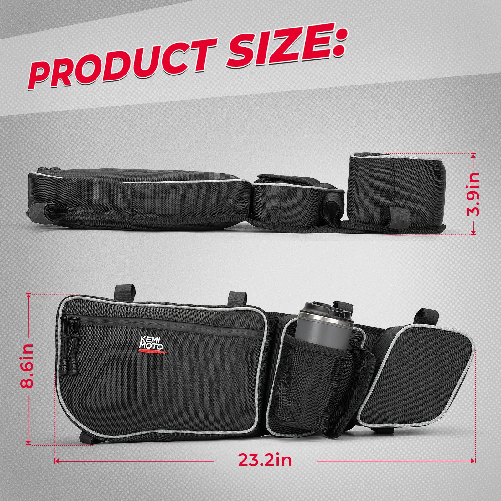 KEMIMOTO XXL Fender Flares & Door Bags for Can‑Am Maverick X3