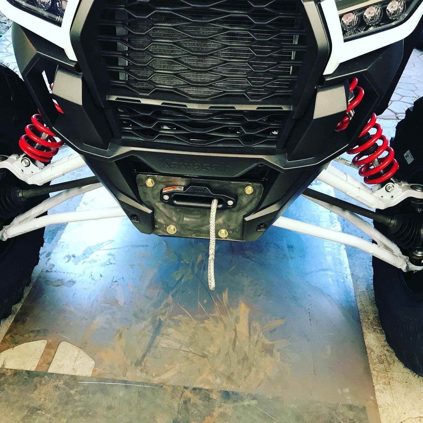 All Terrain Concepts KRX Winch Plate Black Powder Coat