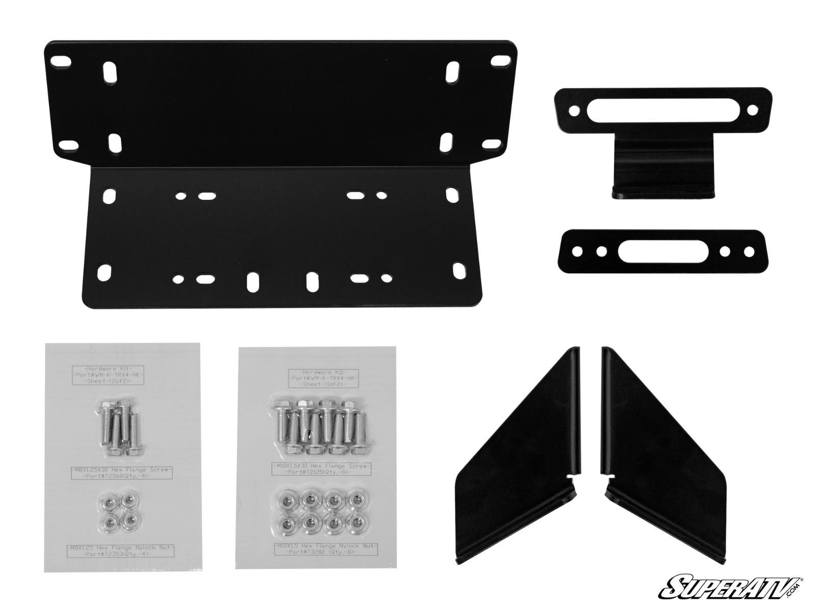SuperATV Kawasaki Teryx Winch Mounting Plate Heavy‑Duty Steel