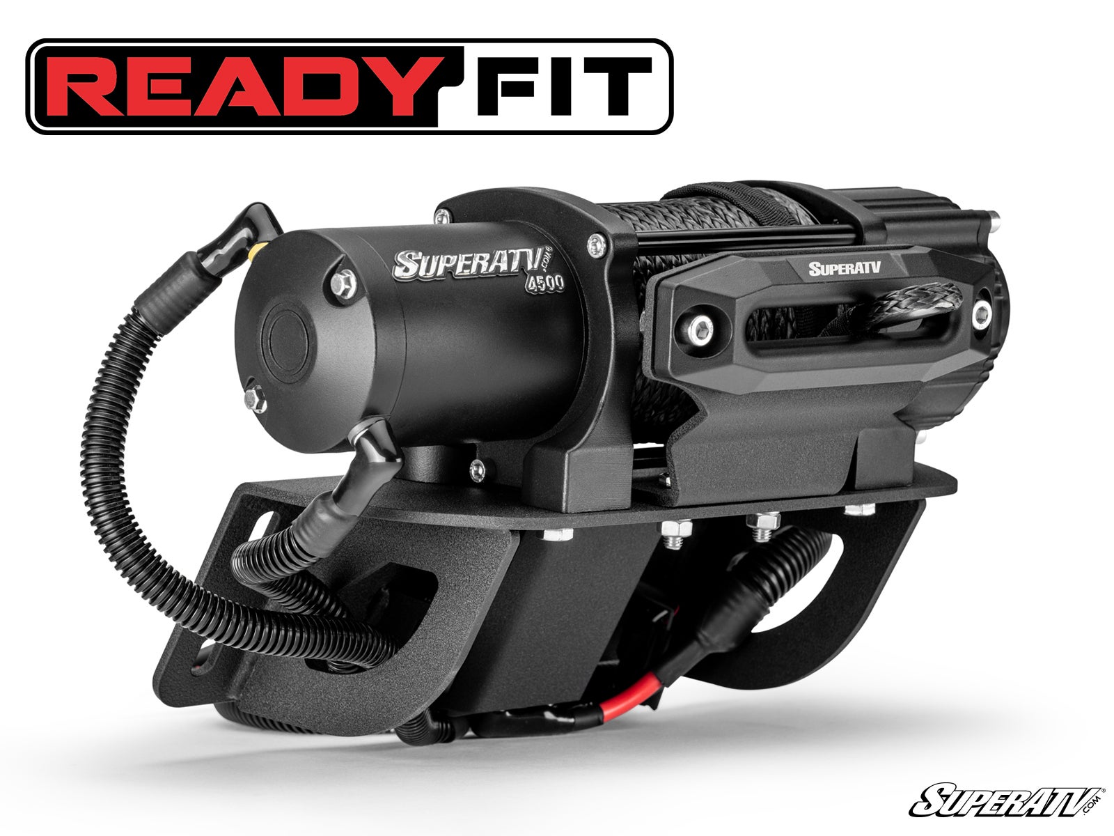 SuperATV Kawasaki Teryx S Ready-Fit Winch 4500lb Black Ops