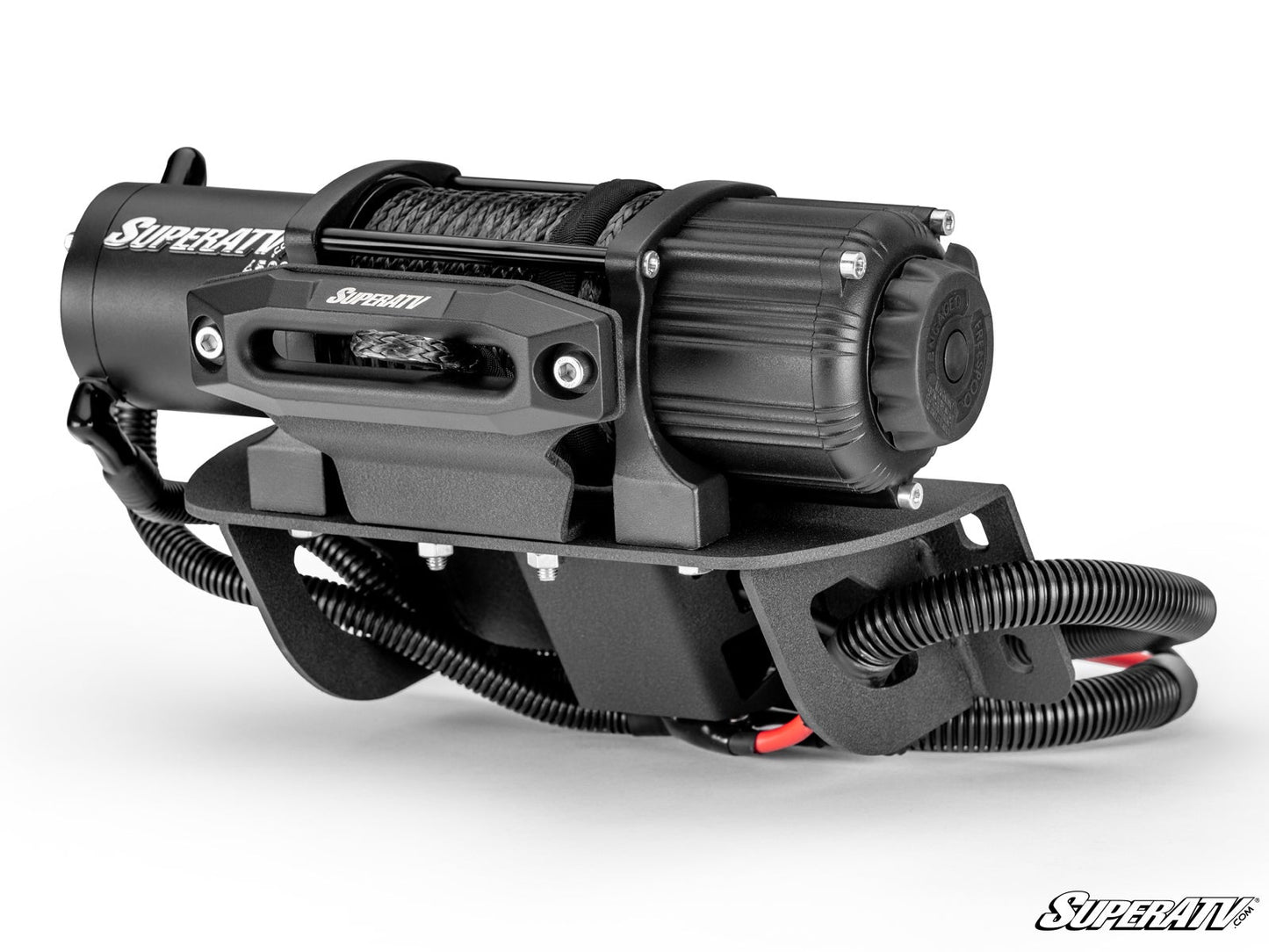 SuperATV Kawasaki Teryx S Ready-Fit Winch 4500lb Black Ops