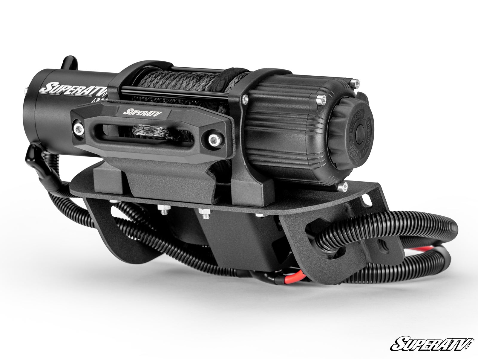 SuperATV Kawasaki Teryx S Ready-Fit Winch 4500lb Black Ops