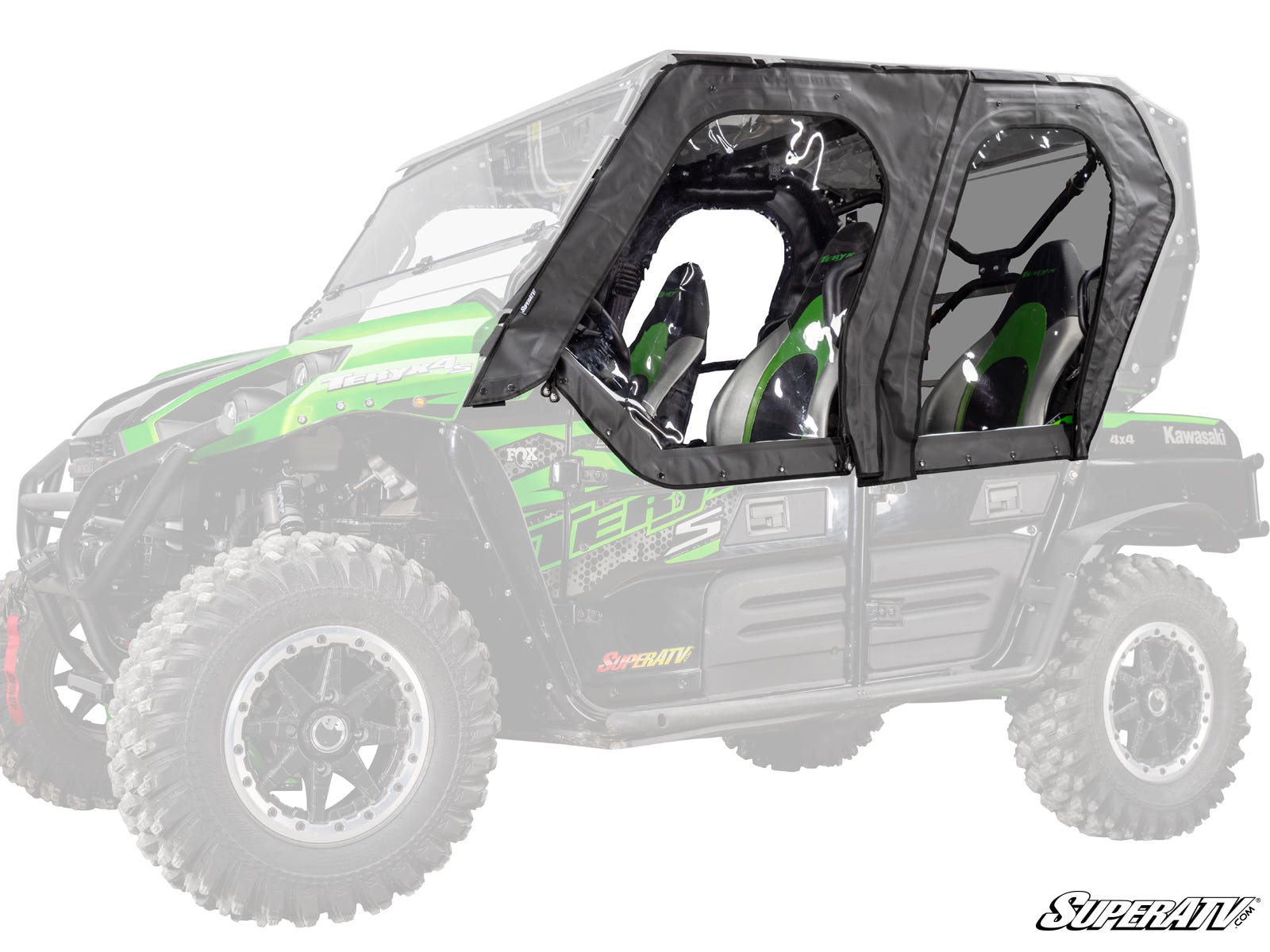 SuperATV Kawasaki Teryx 4 Primal Soft Cab Enclosure Upper Doors