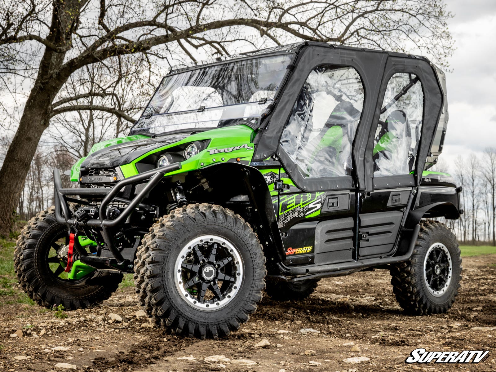 SuperATV Kawasaki Teryx 4 Primal Soft Cab Enclosure Upper Doors