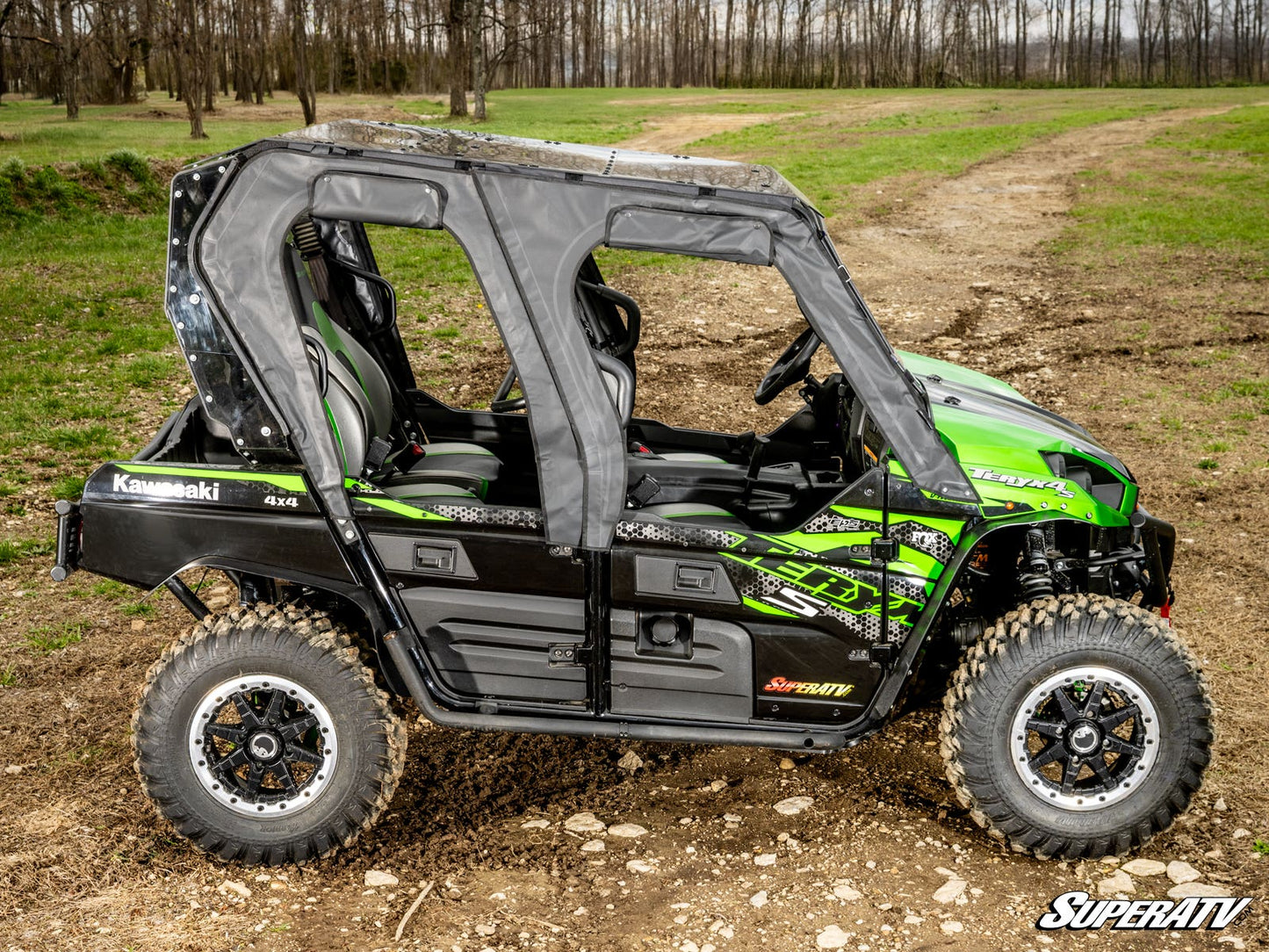 SuperATV Kawasaki Teryx 4 Primal Soft Cab Enclosure Upper Doors
