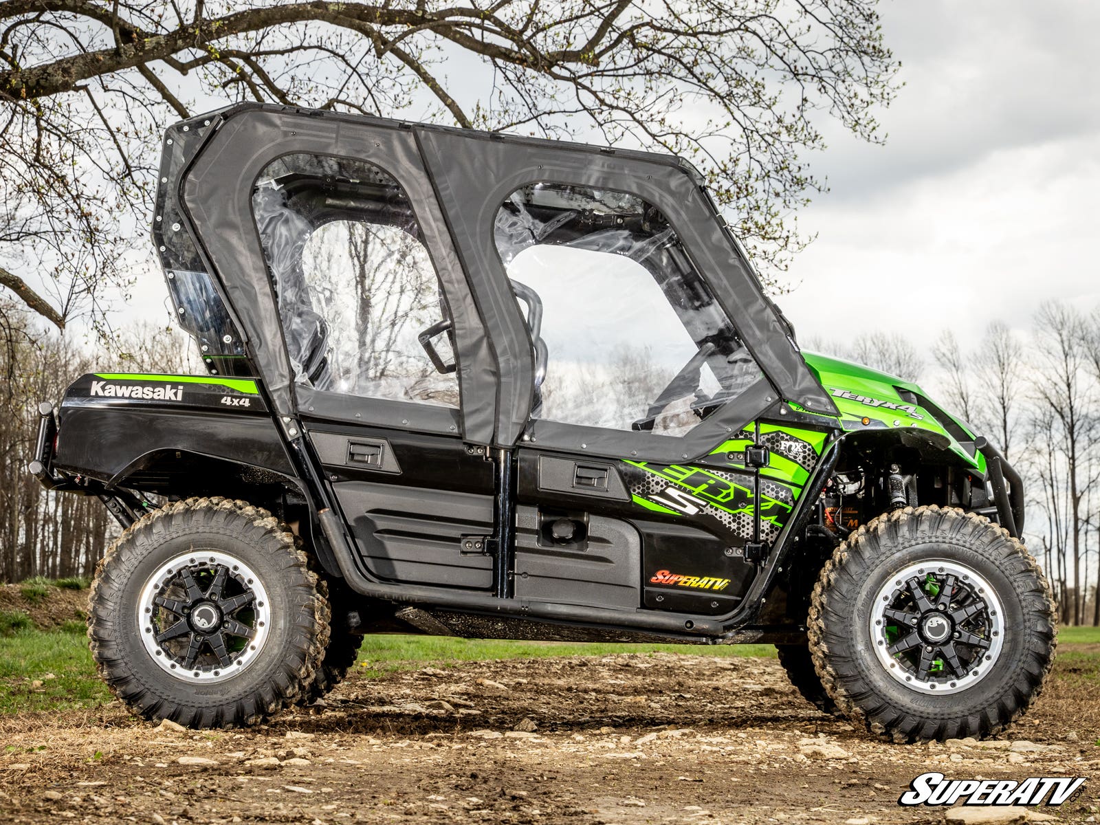 SuperATV Kawasaki Teryx 4 Primal Soft Cab Enclosure Upper Doors