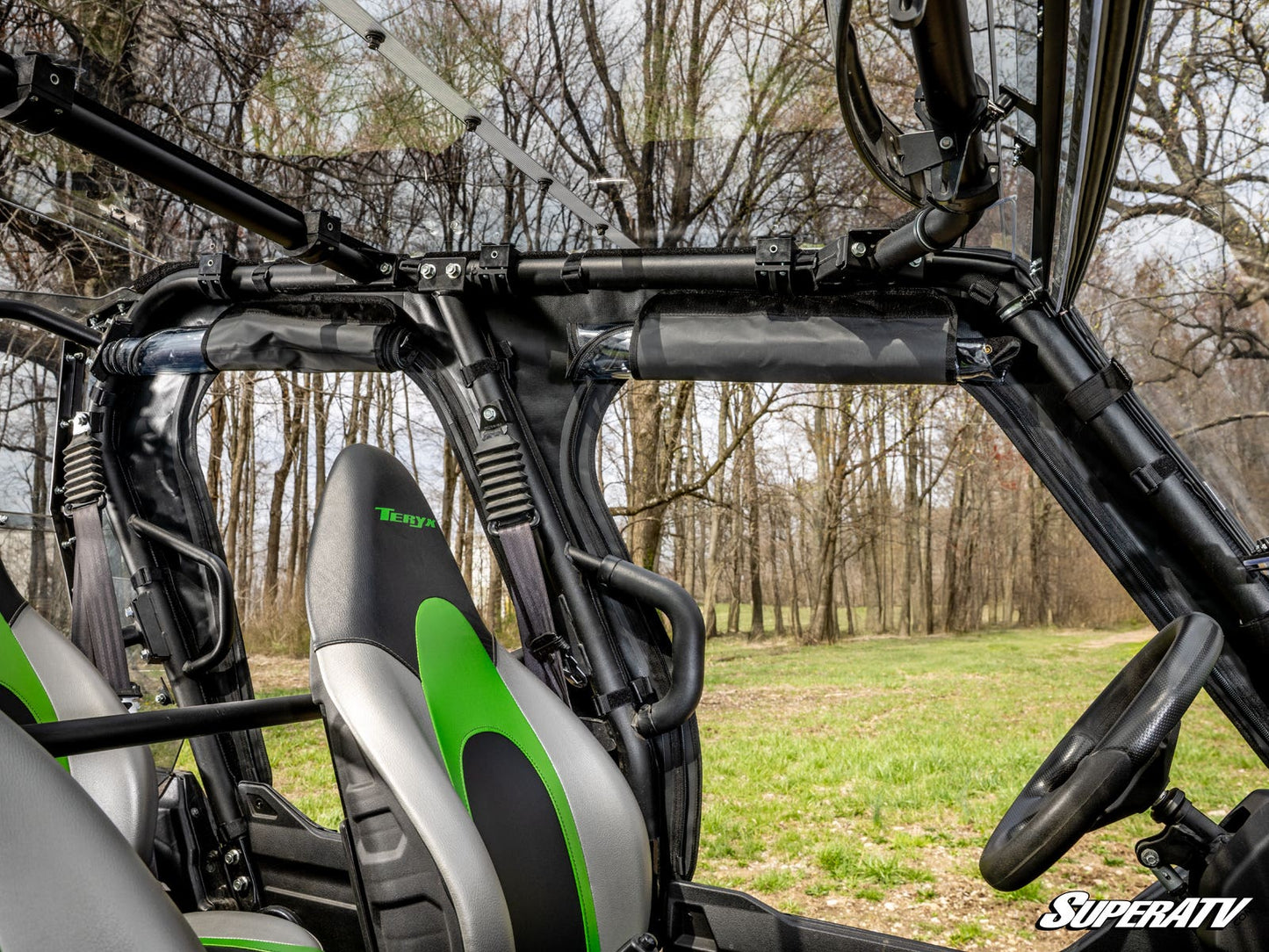 SuperATV Kawasaki Teryx 4 Primal Soft Cab Enclosure Upper Doors