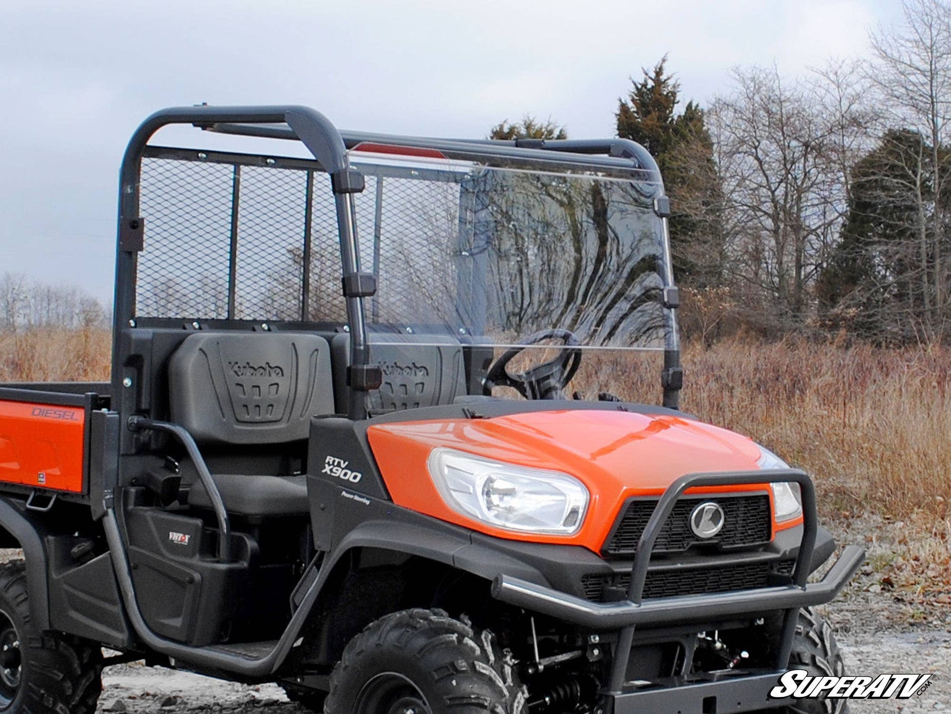 Kubota RTV X-900 / X-1120D Scratch-Resistant Full Windshield