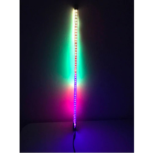 6' LED Whip Silver Xtreme Single Whip