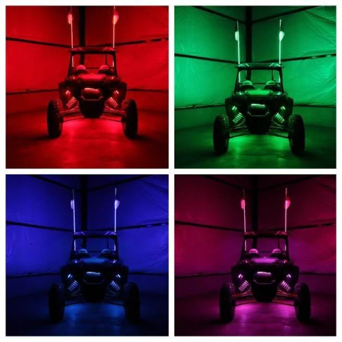 3' LED Whip Xtreme Pair