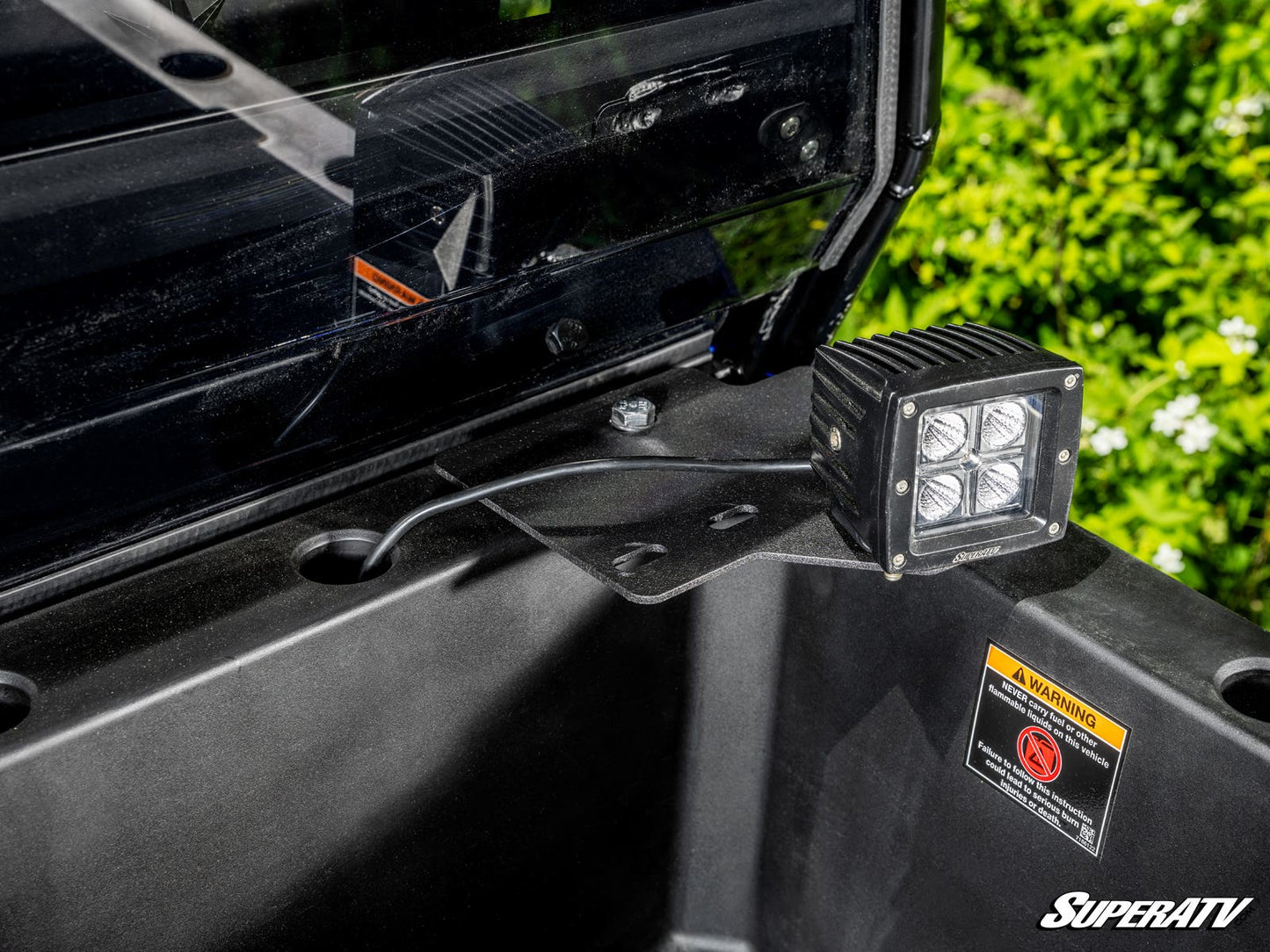 SuperATV Polaris General XP 1000 Bed Winch 500‑Lb Capacity