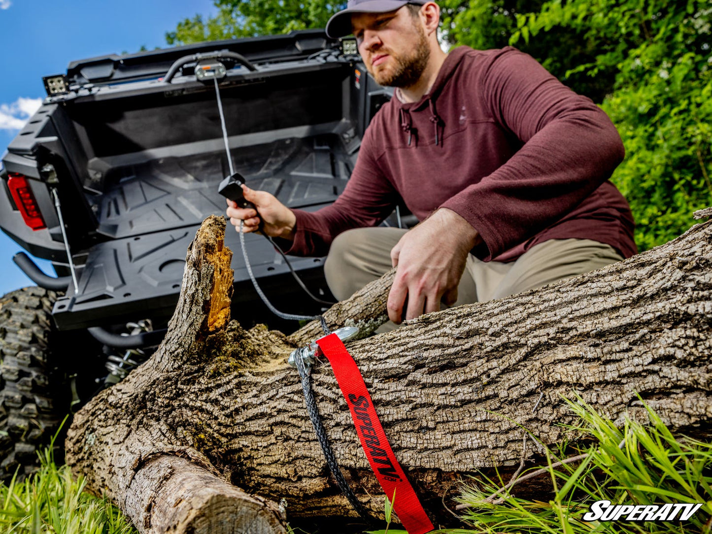 SuperATV Polaris General 1000 Bed Winch 500 Lb