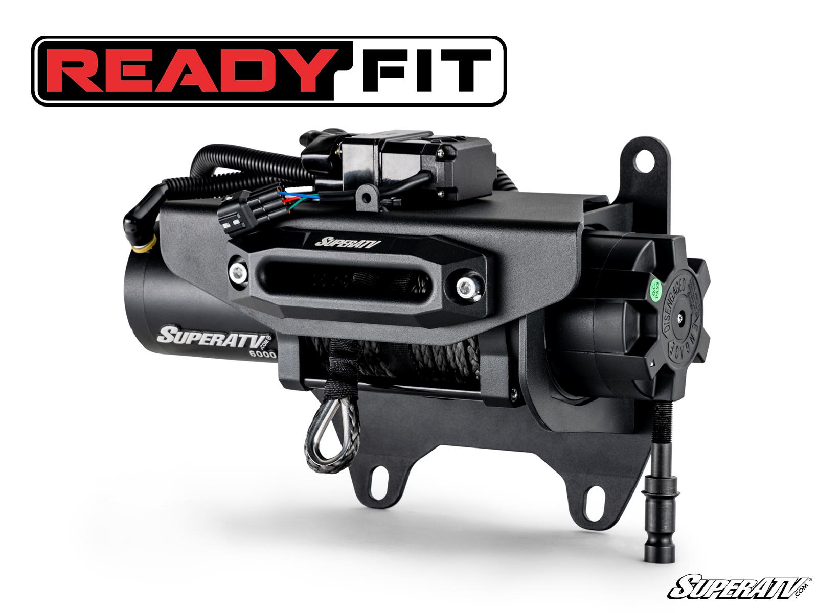 SuperATV Ready-Fit Winch 4500‑6000 lb for Polaris RZR Pro R
