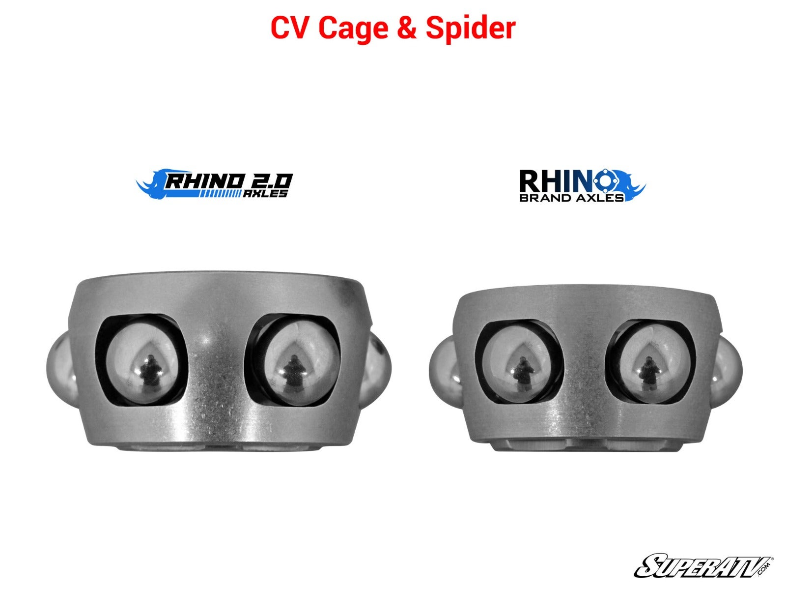 SuperATV Rhino 2.0 Rear Axle for Can‑Am Commander 800/1000