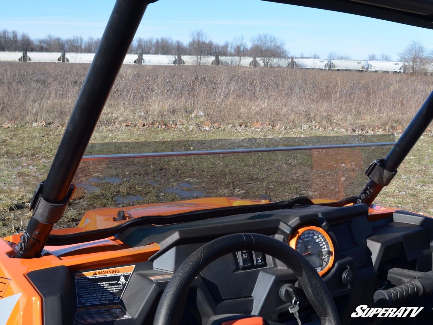 SuperATV Polaris RZR S 1000 Half Windshield Scratch Resistant