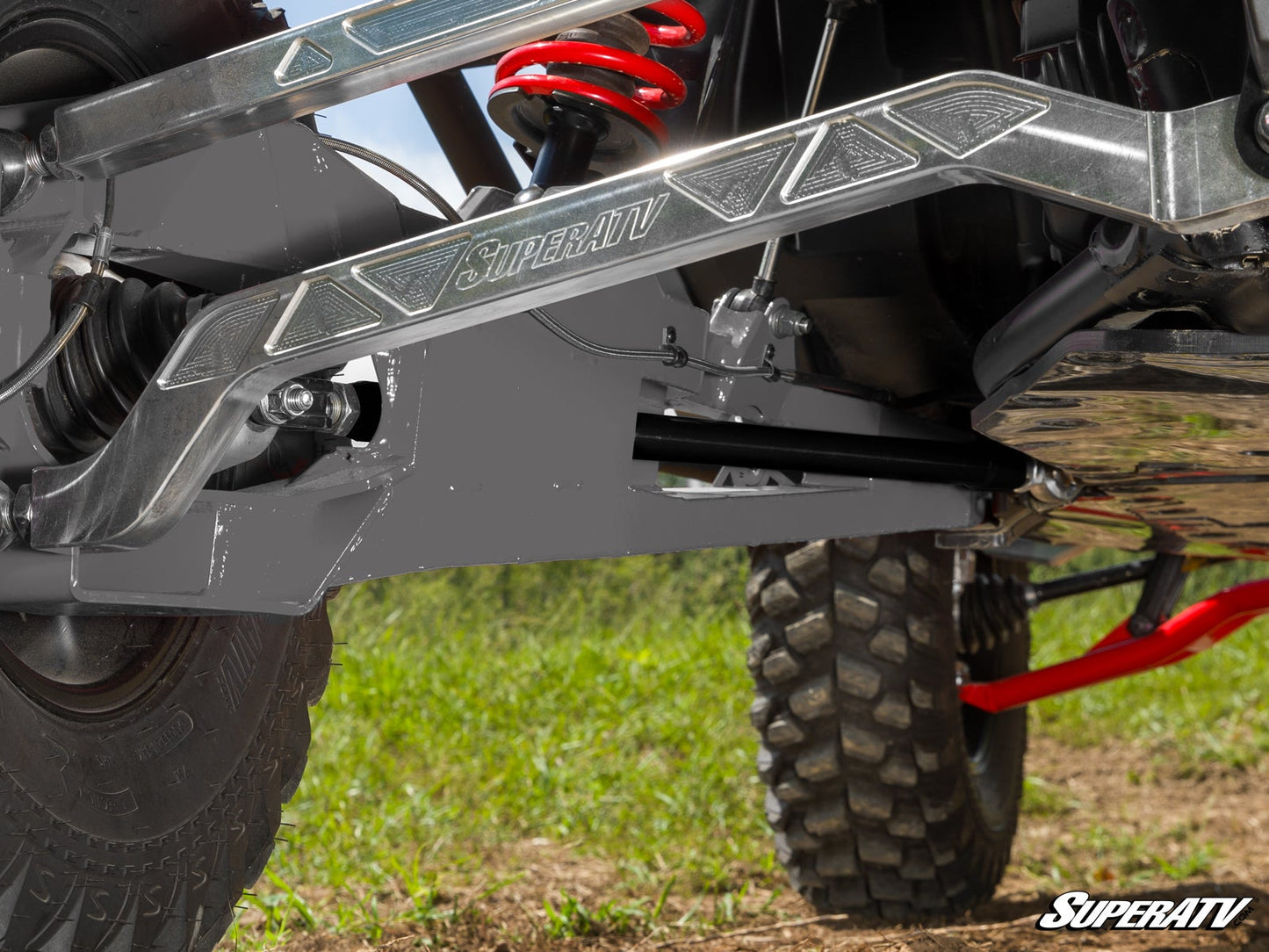 SuperATV Polaris RZR Turbo R Rear Toe Link Kit Chromoly