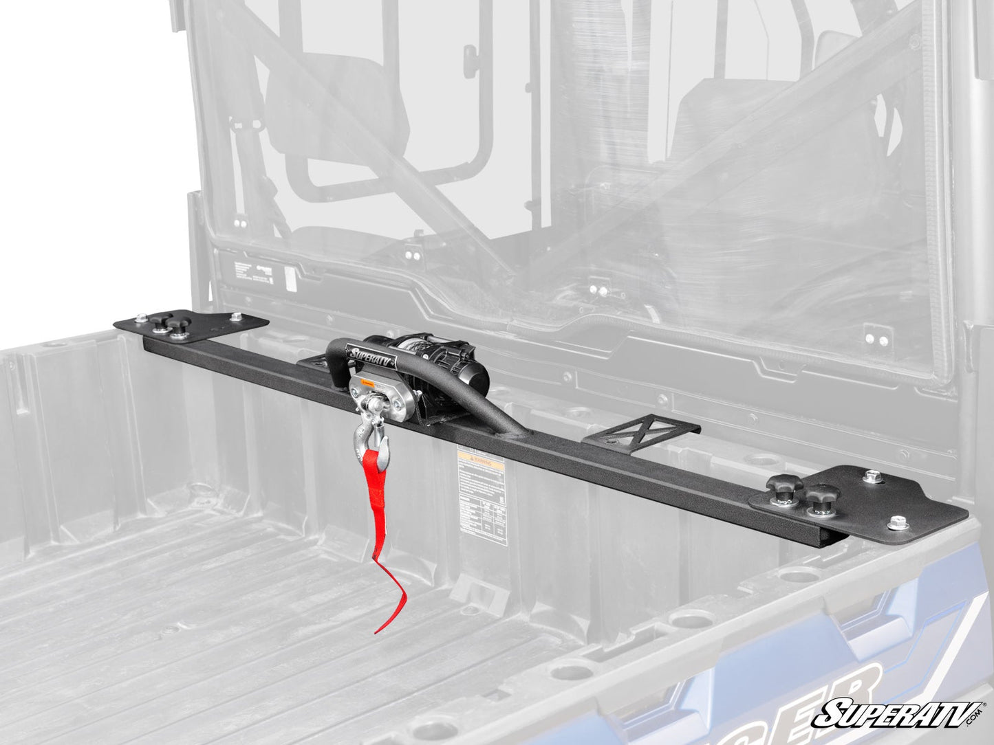 SuperATV Polaris Ranger XP 570 Bed Winch 500‑lb Capacity