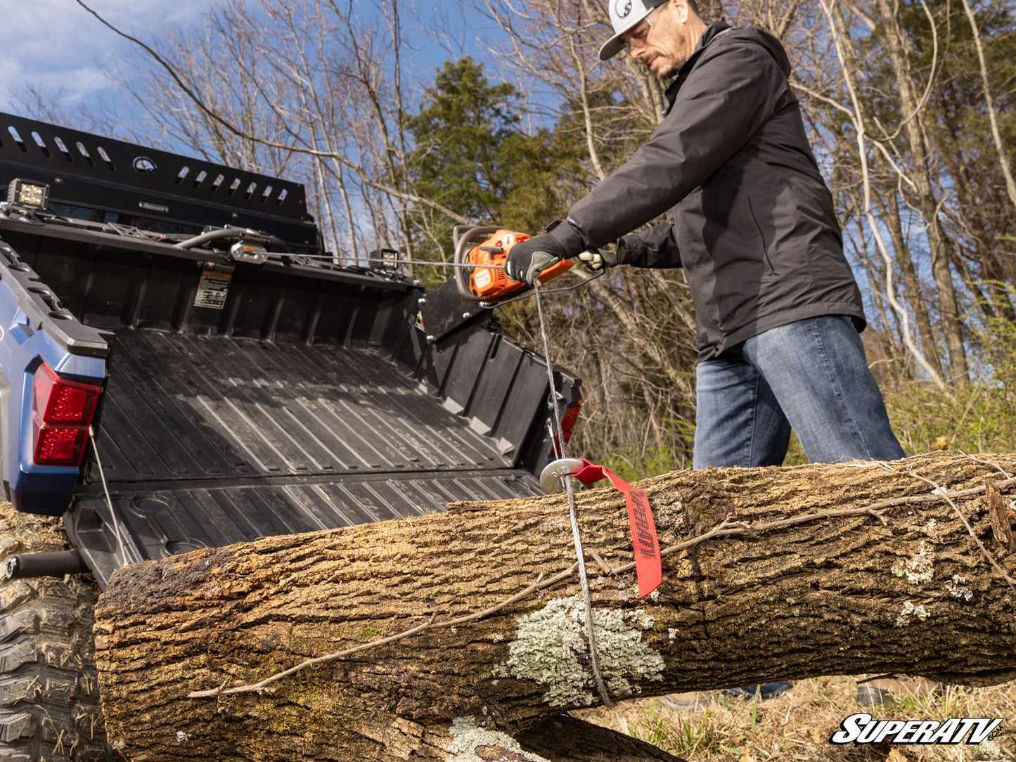 SuperATV Polaris Ranger 1000 Bed Winch 500‑lb