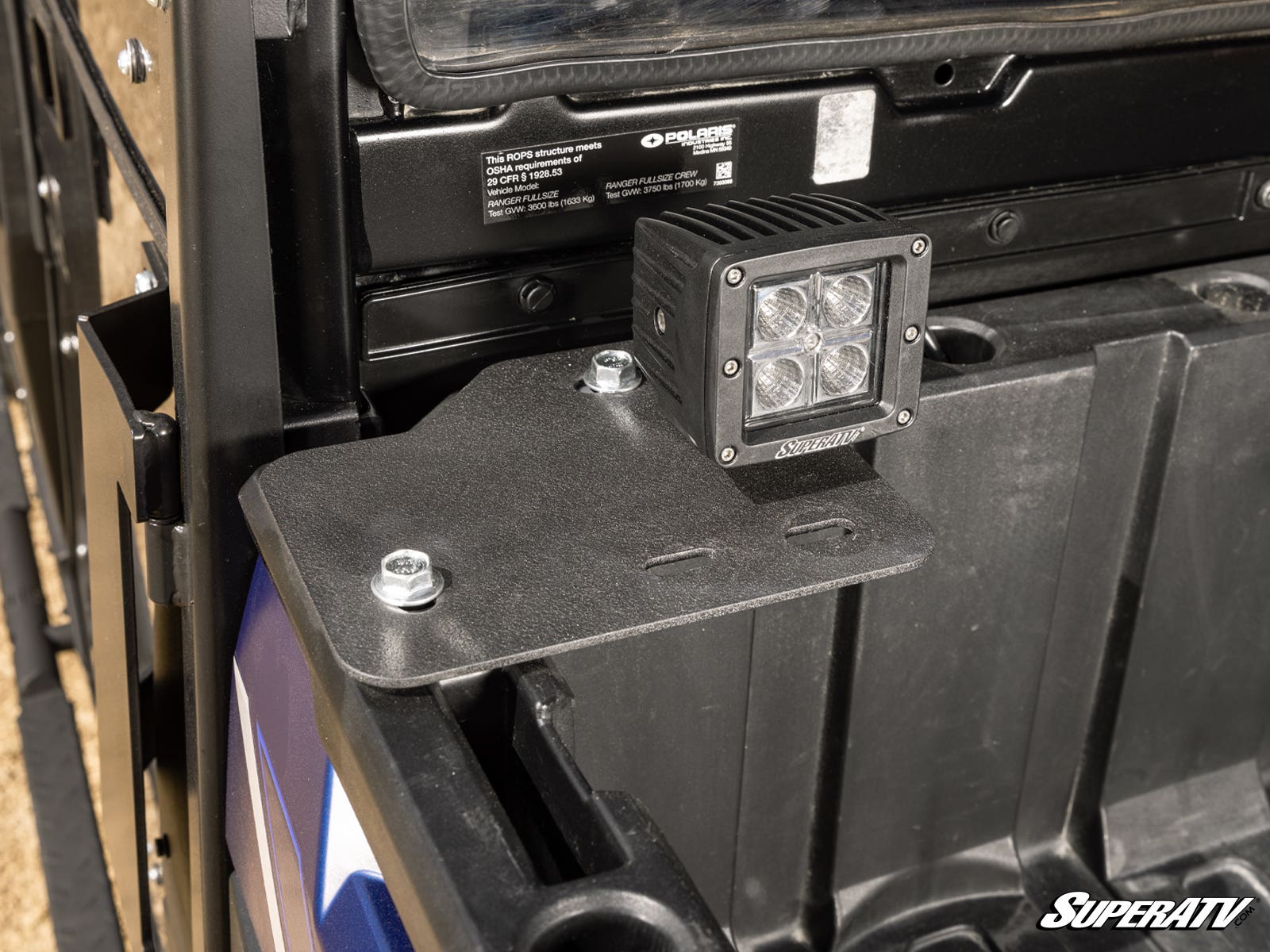 SuperATV Polaris Ranger 570 Bed Winch 500lb Capacity